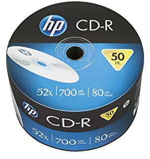 HP Ensemble de 50 x CD-R 700MB 52X