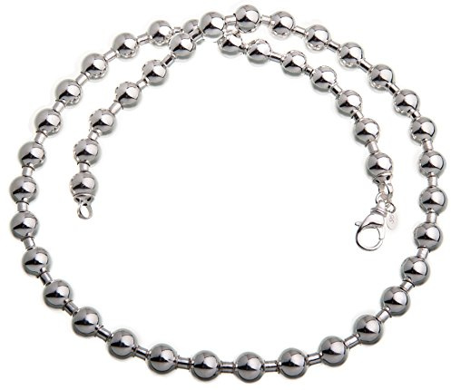 10mm Kugelkette - echt 925 Silber, Länge 45-100cm …