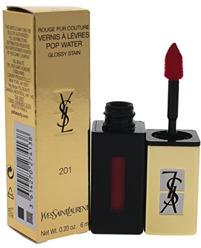 Rouge Pur Couture Pop Water Glossy Stain 201-Dewy Red 6 Ml