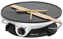 Steba Moderner Crêpes-Maker für original französische Crêpes mit 32 cm Durchmesser, Antihaftbeschichtete Alu-Druckgussplatte, 1200 Watt, CR 32