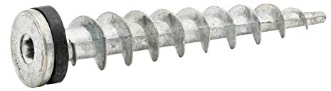 PARCO Zinkdruckguss-Dübel Isolier Spezialschrauben für Direktbefestigung in WDVS, 13 x 65 mm, 50 Stück