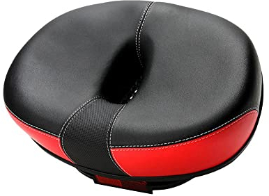 Fahrradsattel ohne Nase Fahrradsitzkissen Fahrradersatz Hohler Rücksitz Big Butt Wide Komfortabler Sattelsitz mit Rücklicht