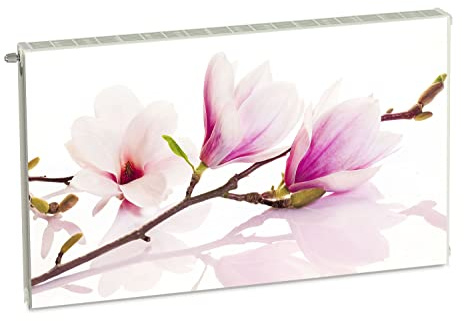 Magnet Heizkörperverkleidung Heizkörperabdeckung Rose Blumen 100x60 cm Heizung Abdeckung Verkleidung Magnetische Abdeckmatte Kühlschrank aus Einem Flexiblen Magneten Digitaler Aufdruck
