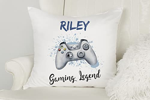 Blossom Lane Personalised Gaming Cushion Controller Blue Red Green Pink Games Room Decor