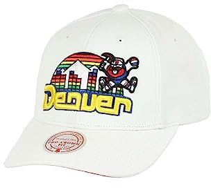 Mitchell & Ness Denver Nuggets NBA All In HWC Pro Crown Fit White Snapback Cap - One-Size