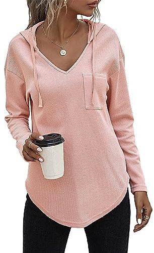 Tanmolo Kapuzenpullover Damen Hoodie Pullover Sweatshirt | Kapuze mit Kordelzug, Weiches Material, Leicht, Für Frühling und Herbst, Casual Oberteile