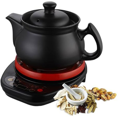 Vollautomatischer Topf Für Chinesische Medizin, 2 L, Topf Für Chinesische Medizin, Automatischer Topf Für Kräutermedizin, 500 W, Multifunktionaler Elektrischer Keramikkessel,5.5l