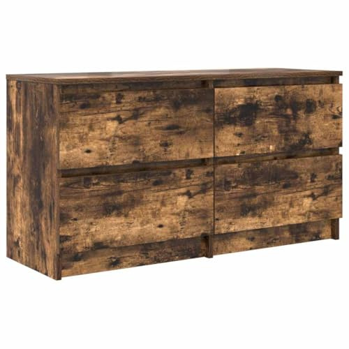 vidaXL TV-Schrank Räuchereiche 100x35x54 cm Holzwerkstoff