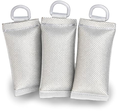 FLAGLY Premium Fahnengewicht 700 Gramm zur Fahnen Befestigung für Ihren Fahnenmast - Flaggengewicht 700g mit D-Ring robust und witterungsbeständig, Fahnenmast Zubehör (3er Set)
