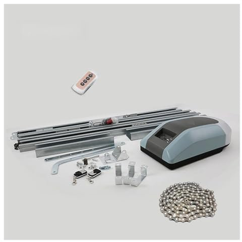 Apricancello automatico Motore elettrico del rullo della catena 1000N 200W operatore apriporta del garage for impieghi gravosi for cancello del garage da 15 metri quadrati Funzionamento fluido(Far rem