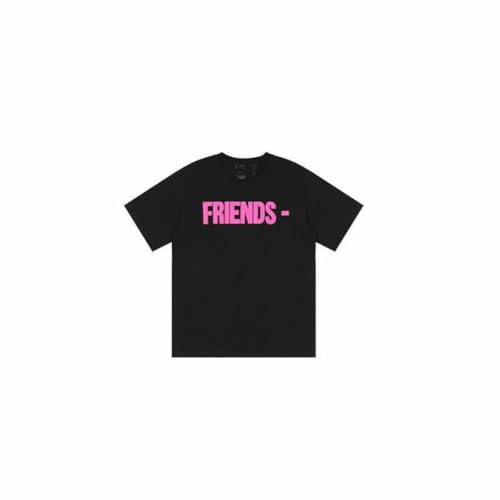 YANGSMEN Estate Tinta Unita Semplice Lettera Stampata A Maniche Corte T-Shirt per Uomini E Donne Casual A Maniche Corte-Color-1||XL