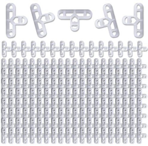 Fazvncv 200 Stück Fliesenabstandshalter 10 mm 3/8 Zoll Zubehör für Maurer und Bodenbelag klare Designs für einfache Anwendung