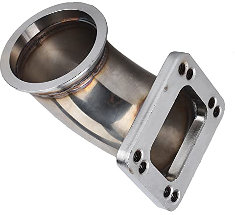 Flangia 'adattatore Piega 90 ° con Acciaio Inossidabile Flange 3,0 Pollici per T3, 304 turbocompressore. Adatta Alla Flangia a Banda a V