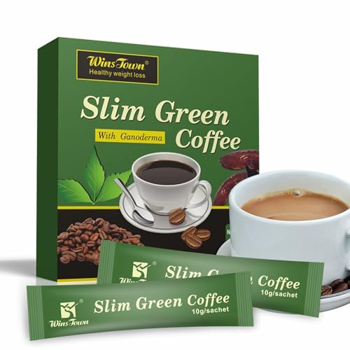 Café Verde Slim Con Ganoderma - 180 G De Café Instantáneo Para El Control De Peso, Mezcla Natural Adelgazante Con Hongo Reishi, Suplemento Dietético