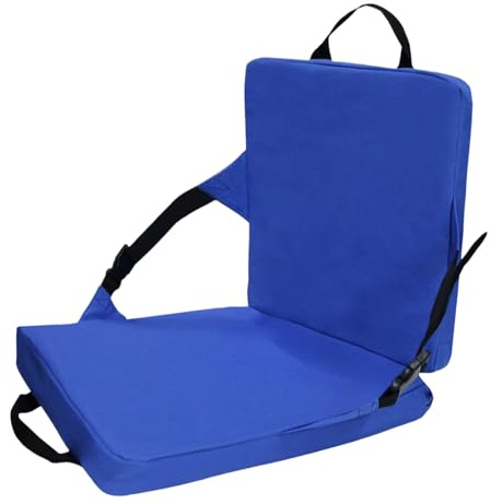 Genérico Sillas para Gradas con Respaldo - Cojín para Gradas con Soporte Dorsal,Cojín Antideslizante para Sentarse en Suelo en Camping Playa Fútbol Béisbol Picnic
