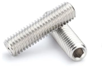 GZSYWZ 20 Piezas Tornillos Allen Sin Cabeza - Acero Inoxidable 201 Tornillo Prisioneros con Hexágono Interior Rosca Completa Métrica, M3 x 10mm (20 Piezas)