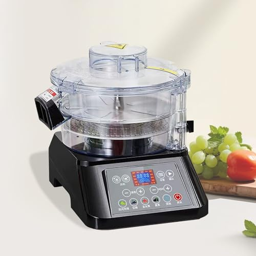 Lissontine Automatic Fruit Peeler for Small Fruits | Electric Grape Peeler with Lcd Control | Large Capacity 500g, Low-Noise, High Power Peeler for Grapes, Cherry Tomatoes, And More Black