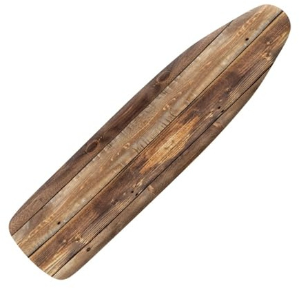 Copriasse da Stiro Marrone Legno Fodera Copri Ferro da Stiro Riflettente al Calore per Stiratura Rapida Mollettone Copertura Copri Asse da Stiro Universale Montaggio Facile 120x40cm