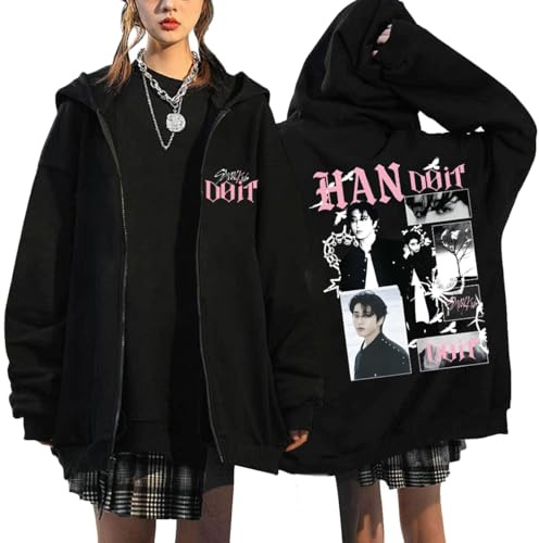 NCTCITY Zip Up Felpe con Cappuccio Casual Sweatshirts StrayKidz DO IT Stampato Merch Y2K E-Girl Maglie Giacche Nero Nuovo Album BangChan Lee Know Changbin Hyunjin Han Felix Seungmin I.N