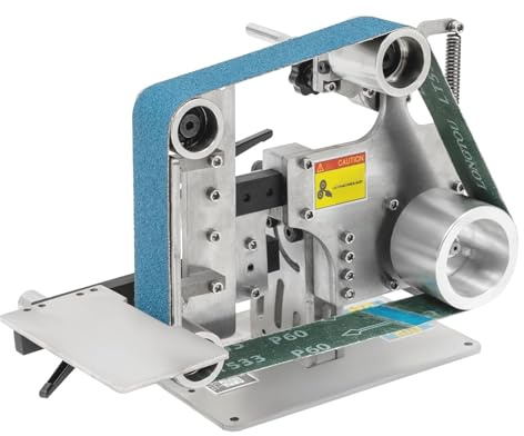 Variable Speed Belt Sander and Bench Grinder, 0-5000RPM Adjustable for Polishing, Sharpening, and Deburring in Woodworking