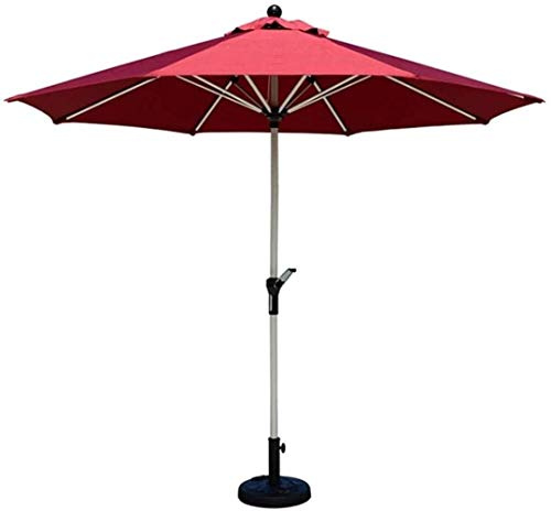 Ombrelloni da Giardino per Esterni Ombrelloni da Giardino da 9 Piedi / 270 cm Ombrellone da Mercato con manovella, Perfetto per Giardino all'aperto, Mercato di Eventi Commerciali sulla Spiaggia,