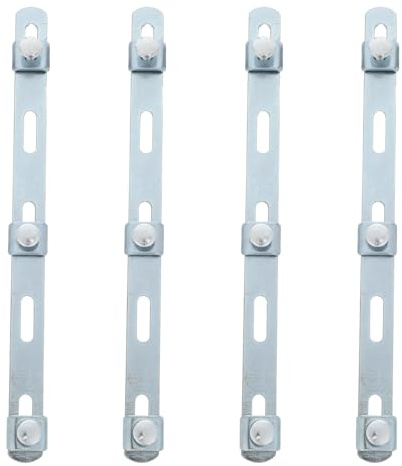 YARNOW 4 Tiras de Refuerzo para bandejas portacables de Malla - Conector de lámina de Malla de Alambre de Acero Inoxidable para instalación de bandejas de Rejilla