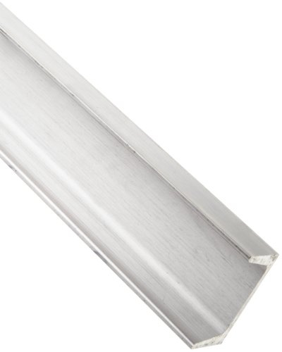 6061 Aluminum U-Channel, Unpolished (Mill) Finish, Extruded, T6 Temper, AMS QQ-A-200/ASTM B221, Equal Leg Length, Rounded Corners, 1.41 Wall Thickness, 12 Length, OnlineMetals