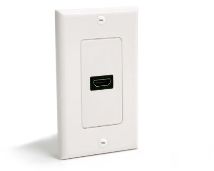 StarTech.com Placa de pared HDMI hembra de salida única blanca - Placa de montaje en pared - blanco - HDMIPLATE