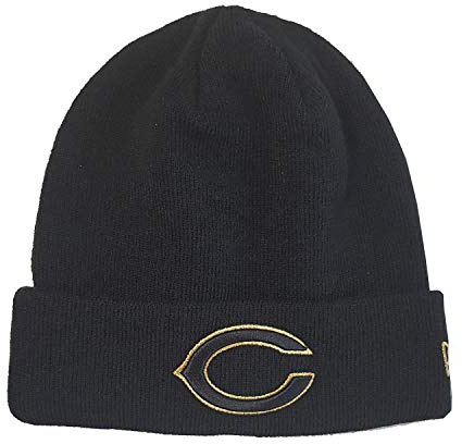 New Era NFL Beanie Mütze Wintermütze American Football goldenes Teamlogo schwarz