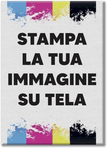 LABORATORIO 102 Quadro personalizzato con foto (70x50cm) - Foto su tela personalizzata Idea regalo - Stampa su Tela Quadri Canvas - Massima Qualità di Stampa - Quadro Moderno Pronto da appendere