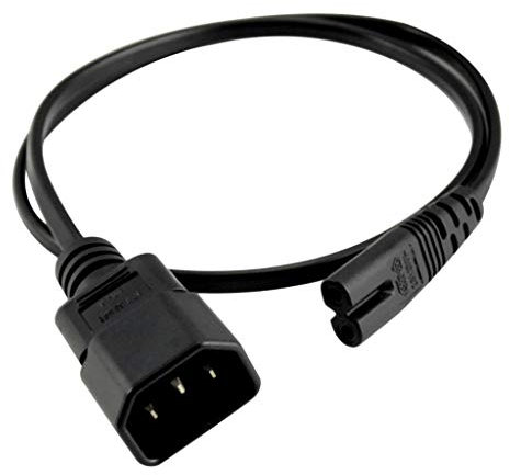 IEC 320 C14 to C7 AC Power Supply Extension Cord for PC Monitor PDU UPS DMX