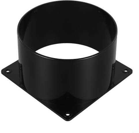 Connettore a flangia da parete in ABS da 120 mm, per tubo di ventilazione, connettore a flangia robusto per ingresso e uscita dell'aria (120 mm)