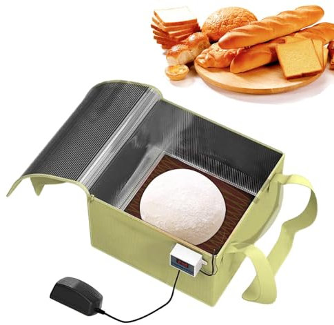 Genikeer Lievitatore Per Pane | Scatola Per Lievitazione Pizza | Camera Di Fermentazione Del Pane | Lievitatore Per Impasto Con Riscaldatore | Macchina Per Lievitazione Impasto | Borsa Lievitazione