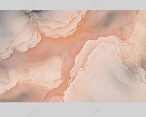 MZOwallpaper Papier Peint Intissé Marbrage De Fumée Poster Tableaux Muraux Tapisserie Photo Trompe L'Oeil Salon Chambre Art Mural 400Cm(L) X280Cm(H)