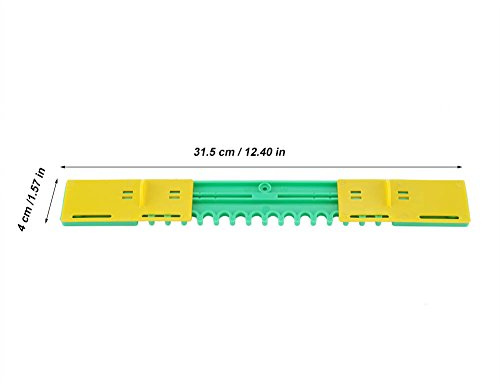 Keenso Paquet de 5 Portes Anti-évasion Légères pour Porte de Ruche pour Contrôler le Mouvement des Abeilles, Outil Essentiel pour les Apiculteurs - Matière Plastique, 31,5 X 4 Cm