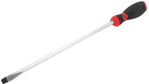 Performance Tool W30983 Black & Red Slotted Screwdriver, 3/8 x 12