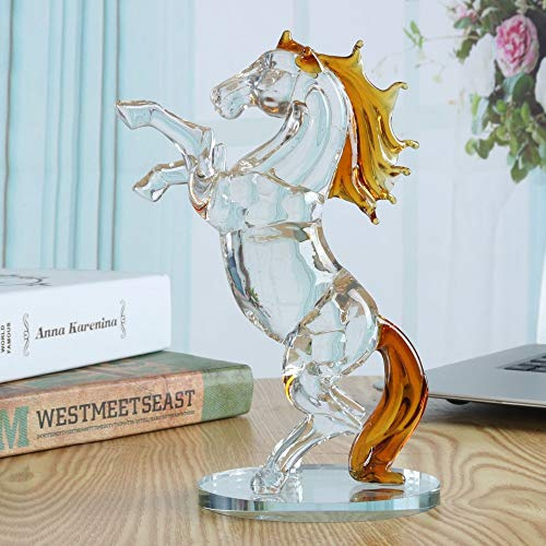 Besot Kristallglas-Pferd-Figur, Kollektion, Pferd, Tier, Briefbeschwerer, Tischdekoration, Kindergeburtstag, Heimdekoration, Hochzeitsdekoration (Pferd)