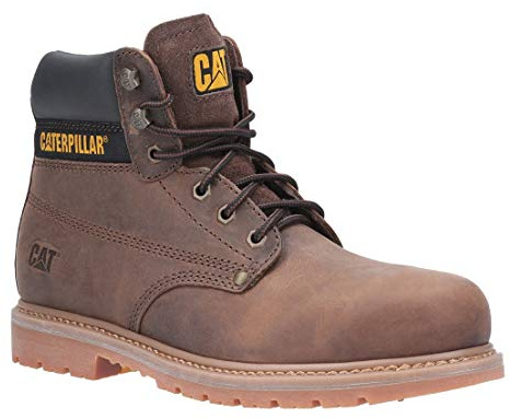 Caterpillar Powerplant Bottes de sécurité pour homme avec coque en acier et lacets Marron - - marron, 39 1/3 EU
