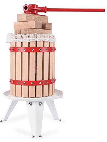 YUDA Presse-fruits Manuel Amélioré, Mixeur Extracteur à Jus avec 8 Blocs de Chêne 100 % Naturel, Broyeur de Cidre, Pomme, Raisin, Baies