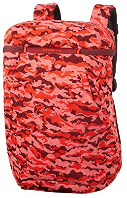 Samsonite Neoknit - 15.6 Pulgadas Mochila para Portátil, 45 cm, 17 L, Multicolor (Fluo Red Camo)