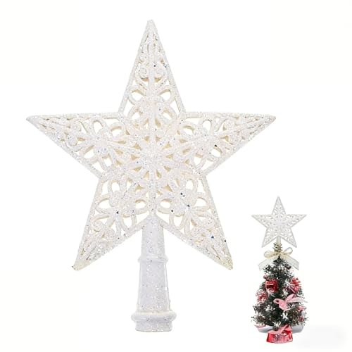Christmas Tree Top Star Christmas Hanging Decoration Star Tree Topper Metal Vintage Ornament Star Decorations White Top Hat Vintage Christmas Decorations Christmas Tree Topper