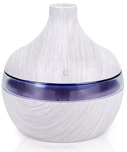 HPYSHP Essential Oil Diffuser, 300ml Aromatherapy Diffuser Humidifiers with 7 Colors LED Light,USB Aroma Diffuser for Room,Office,Desktop Vaporizer Humidifier Fresheners (C)