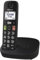 Panasonic KX-TGU110EXB Teléfono Inalámbrico Digital, Unidad Base y 1 Auriculares, Pantalla LCD, Botones Grandes, Llamada Favorita, Compatible con Audífonos, Negro