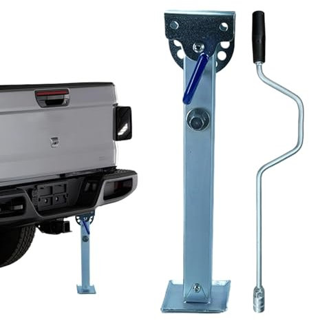 Anhänger-Stabilisierungsstützen – verstellbare Nivellierstützen | RV-Treppenstabilisator, Teleskop-Motorrad-Wagenheberständer, robuste Stützbeine für Wohnwagen-Anhänger, Aluminium-Nivellierheber