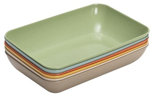 Betzold Materialschalen aus treeNside-Material, Natur – Bastelschalen-Set für Kita