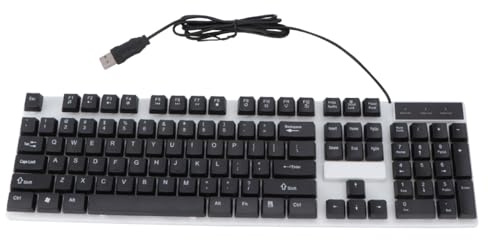 QUMIIRITY 1pièce Clavier Mécanique USB Étanche pour Jeux Clavier De Bureau Lumineux pour Pc Et Ordinateurs Portables Design Pratique Et Portable