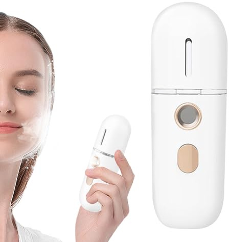 Vaporizzatore Viso Ionizzatore Vapore Nano | Vaporizzatore Portatile Idratante per Trucco Quotidiano e Trasporti
