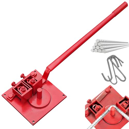 Piegatrice Per Barre, Piegatrice Per Tondini D'acciaio Da 1 A 20 Mm Piegatrice Manuale Per Barre D'acciaio Angolo Piegatura Ampio Di 210° Regolabile Piegatrice Portatile Per Lavori Pesanti