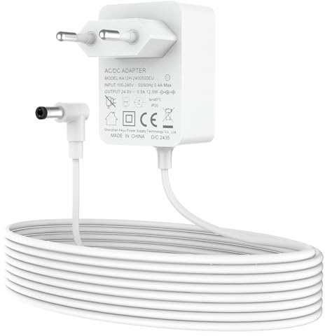Simpeak 24V/0.5A Netzteil für Aroma Diffuser, AC/DC Netzkabel Adapter, 1.5m Ladegerät Steckernetzteil Stromadapter für Aromatherapie