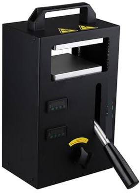 JOJIDE Termopressa, Piccola pressa a Caldo for colofonia, pressa idraulica for Riscaldamento a Stecca da 4 tonnellate, Resina for Estrazione ad Alta Temperatura